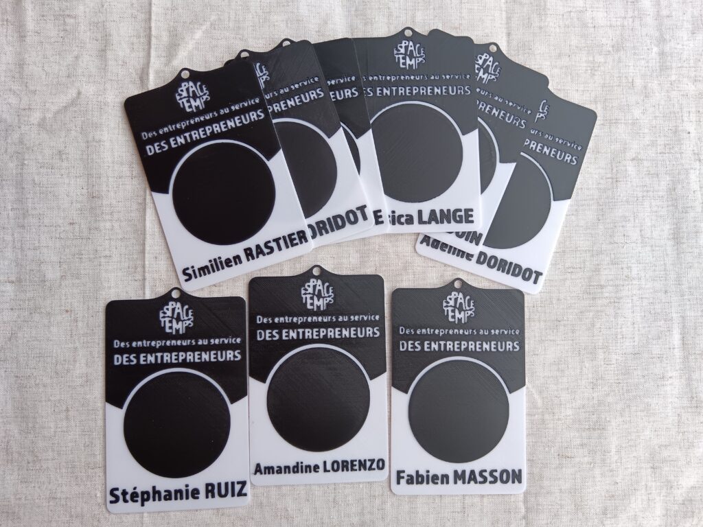 badges Espace Temps